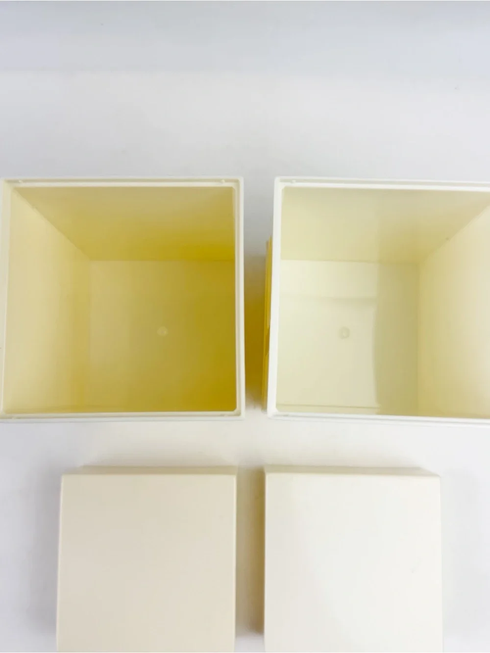 Vtg 90s Clinique Makeup Lipstick Tray Vanity Organize Storage Plastic Cups Lids